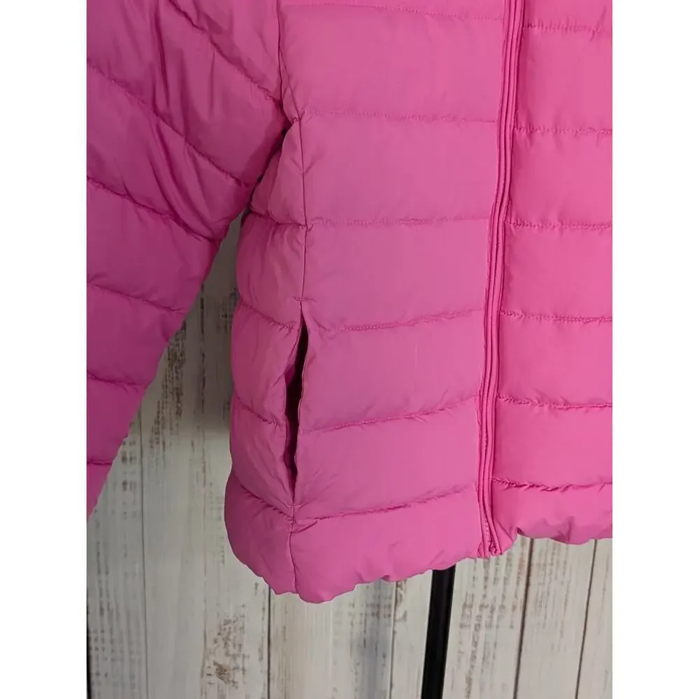 The Childrens Place Puffer Jacket Girls XL 14 Bubblegum Pink Water Resistant NWT
